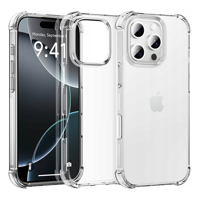 Husa de protectie Techsuit Shockproof Clear Silicone compatibil cu iPhone 16 Pro Max, Transparent