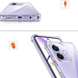 Husa de protectie Techsuit Shockproof Clear Silicone compatibil cu Oppo A40 4G, Transparent
