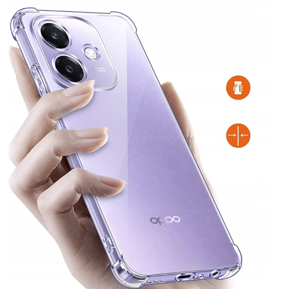 Husa de protectie Techsuit Shockproof Clear Silicone compatibil cu Oppo A40 4G, Transparent