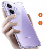 Husa de protectie Techsuit Shockproof Clear Silicone compatibil cu Oppo A40 4G, Transparent