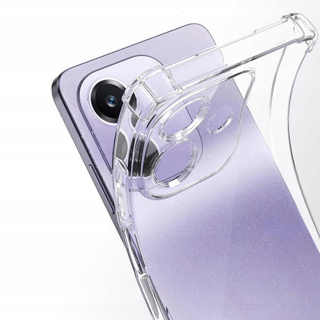 Husa de protectie Techsuit Shockproof Clear Silicone compatibil cu Oppo A40 4G, Transparent