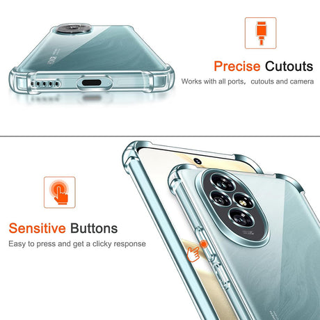 Husa de protectie Techsuit Shockproof Clear Silicone compatibil cu Honor 200, Transparent