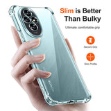 Husa de protectie Techsuit Shockproof Clear Silicone compatibil cu Honor 200, Transparent