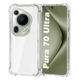 Husa de protectie Techsuit Shockproof Clear Silicone compatibil cu Huawei Pura 70 Ultra, Transparent