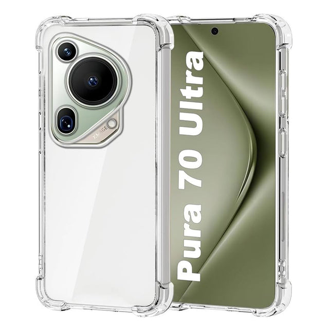 Husa de protectie Techsuit Shockproof Clear Silicone compatibil cu Huawei Pura 70 Ultra, Transparent