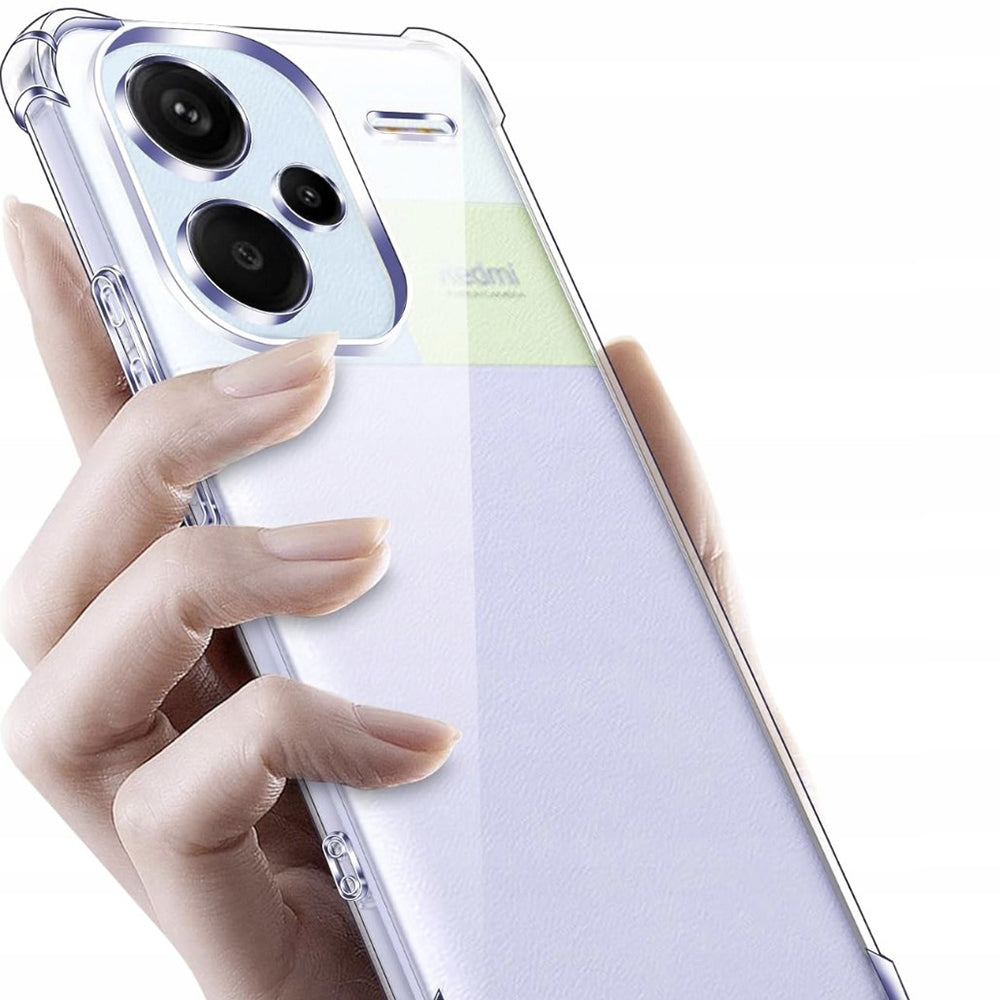 Husa de protectie Techsuit Shockproof Clear Silicone compatibil cu Xiaomi Redmi Note 13 Pro+ 5G, Transparent
