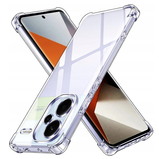 Husa de protectie Techsuit Shockproof Clear Silicone compatibil cu Xiaomi Redmi Note 13 Pro+ 5G, Transparent
