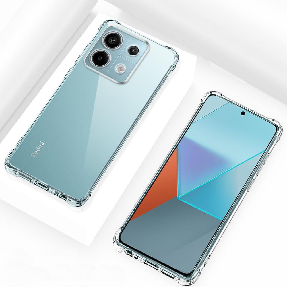 Husa de protectie Techsuit Shockproof Clear Silicone compatibil cu Xiaomi Redmi Note 13 Pro 5G / Poco X6, Transparent