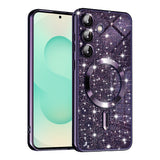 Husa de protectie Techsuit Luxury Glitter MagSafe compatibil cu Samsung Galaxy S25 Plus, Mov
