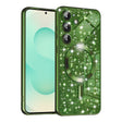 Husa de protectie Techsuit Luxury Glitter MagSafe compatibil cu Samsung Galaxy S25 Plus, Deep Green
