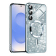 Husa de protectie Techsuit Luxury Glitter MagSafe compatibil cu Samsung Galaxy S25, Albastru Deschis