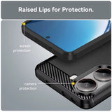 Husa de protectie Techsuit Carbon Silicone compatibil cu Xiaomi Poco X7 Pro, Negru
