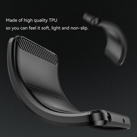 Husa de protectie Techsuit Carbon Silicone compatibil cu Xiaomi Redmi Note 14 Pro 4G, Negru