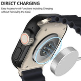Folie de protectie smartwatch Techsuit Defense360 Pro + Screen Protector compatibil cu Apple Watch Ultra / Ultra 2 / Ultra 3, Negru