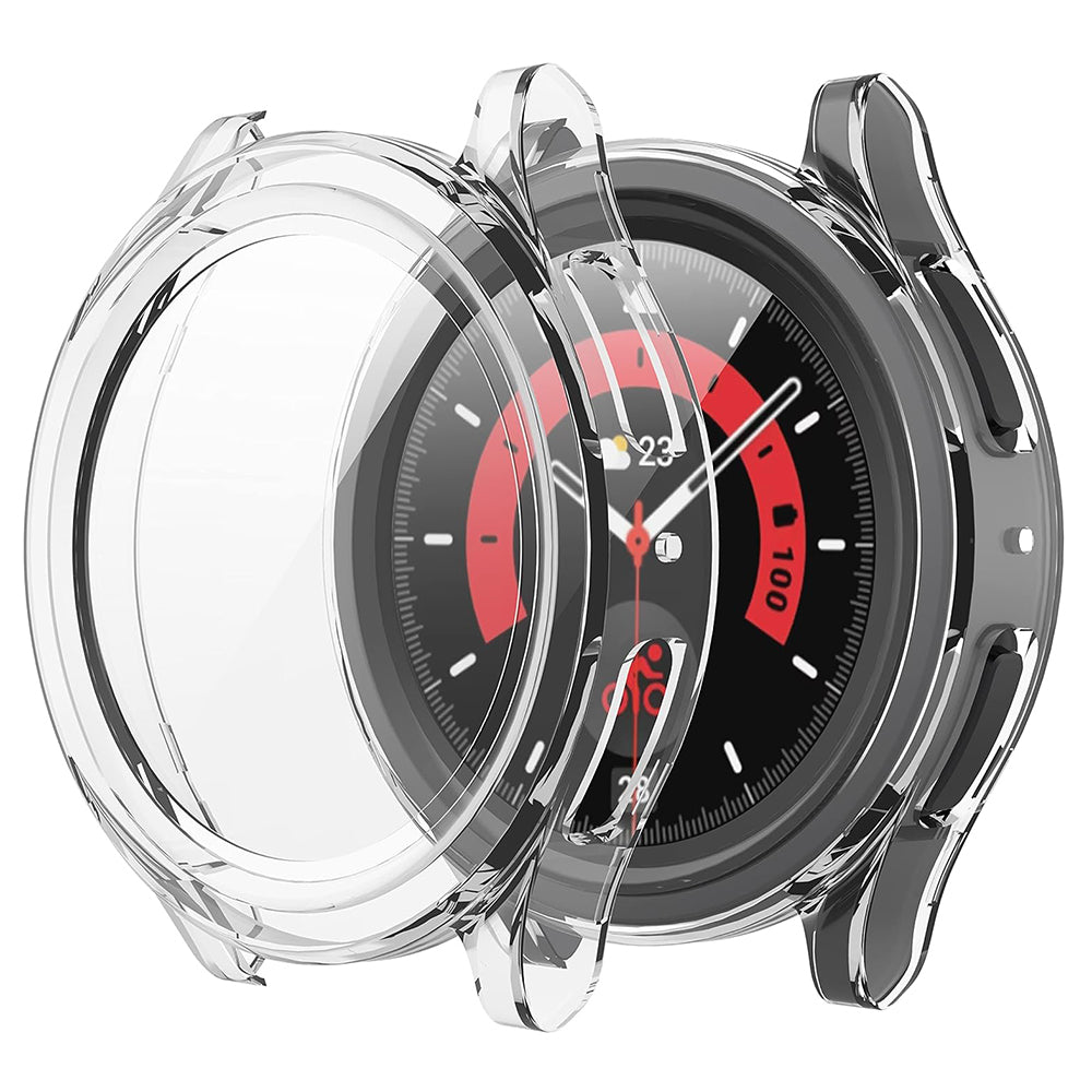 Folie de protectie smartwatch Techsuit Defense360 Pro + Screen Protector compatibil cu Samsung Galaxy Watch5 Pro, Transparent