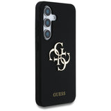 Husa de protectie Guess Silicone 4G Big Metal Logo (GUHCS25SS4SMDK) compatibil cu Samsung Galaxy S25, Negru