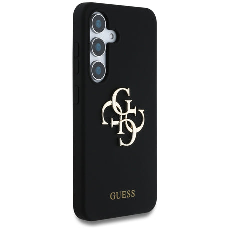 Husa de protectie Guess Silicone 4G Big Metal Logo (GUHCS25SS4SMDK) compatibil cu Samsung Galaxy S25, Negru