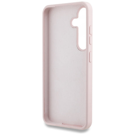 Husa de protectie Guess Silicone 4G Big Metal Logo (GUHCS25SS4SMDP) compatibil cu Samsung Galaxy S25, Roz