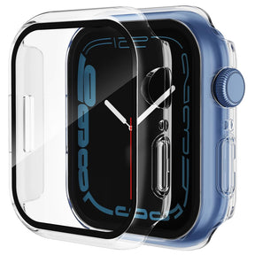 Folie de protectie smartwatch Techsuit Defense360 Pro + Screen Protector compatibil cu Apple Watch 7 (41mm), Transparent