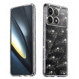 Husa de protectie Techsuit SparkleSkin Series compatibil cu Xiaomi Poco F6 Pro, Transparent