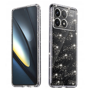 Husa de protectie Techsuit SparkleSkin Series compatibil cu Xiaomi Poco F6 Pro, Transparent