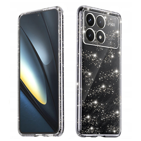 Husa de protectie Techsuit SparkleSkin Series compatibil cu Xiaomi Poco F6 Pro, Transparent