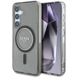 Husa de protectie Guess IML Glitter Circle MagSafe (GUHMS25SHFGEREK) compatibil cu Samsung Galaxy S25, Negru