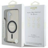 Husa de protectie Guess IML Rhinestones MagSafe (GUHMS25SPFTDTEK) compatibil cu Samsung Galaxy S25, Negru