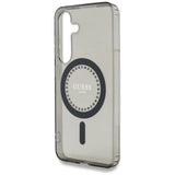 Husa de protectie Guess IML Rhinestones MagSafe (GUHMS25SPFTDTEK) compatibil cu Samsung Galaxy S25, Negru