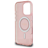 Husa de protectie Guess IML Rhinestones MagSafe (GUHMP16LPFTDTEP) compatibil cu iPhone 16 Pro, Roz