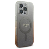 Husa de protectie Guess IML Glitter Gradient MagSafe (GUHMP16LHGRCELW) compatibil cu iPhone 16 Pro, Maro