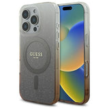 Husa de protectie Guess IML Glitter Gradient MagSafe (GUHMP16LHGRCELW) compatibil cu iPhone 16 Pro, Maro