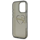 Husa de protectie Guess Hardcase IML Heart (GUHCP16XHCHGSPK) compatibil cu iPhone 16 Pro Max, Negru