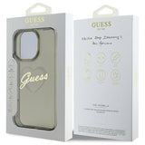 Husa de protectie Guess Hardcase IML Heart (GUHCP16LHCHGSPK) compatibil cu iPhone 16 Pro, Negru