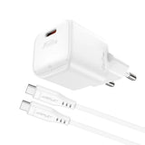 Incarcator Acefast (A77), Type-C, 30W PD, Alb
