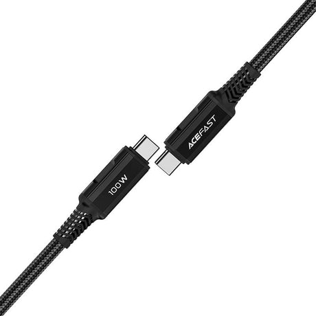 Cablu Acefast C4-03, Type-C to Type-C, 100W, 2m, Negru