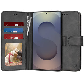 Husa de protectie Techsuit Diary Book compatibil cu Samsung Galaxy S25 Ultra, Negru