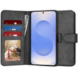 Husa de protectie Techsuit Diary Book compatibil cu Samsung Galaxy S25, Negru