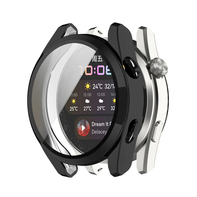 Folie de protectie smartwatch Techsuit Defense360 Pro + Screen Protector compatibil cu Huawei Watch 3, Negru