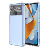 Husa de protectie Techsuit Shockproof Clear Silicone compatibil cu Xiaomi Poco C40, Transparent