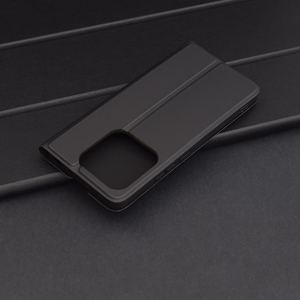 Husa de protectie Techsuit Magskin Book compatibil cu Xiaomi Redmi Note 14 5G, Negru