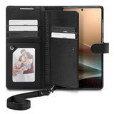 Husa de protectie Spigen Wallet S (ACS09124) compatibil cu Samsung Galaxy S25 Ultra, Negru