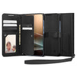 Husa de protectie Spigen Wallet S (ACS09125) compatibil cu Samsung Galaxy S25 Plus, Negru