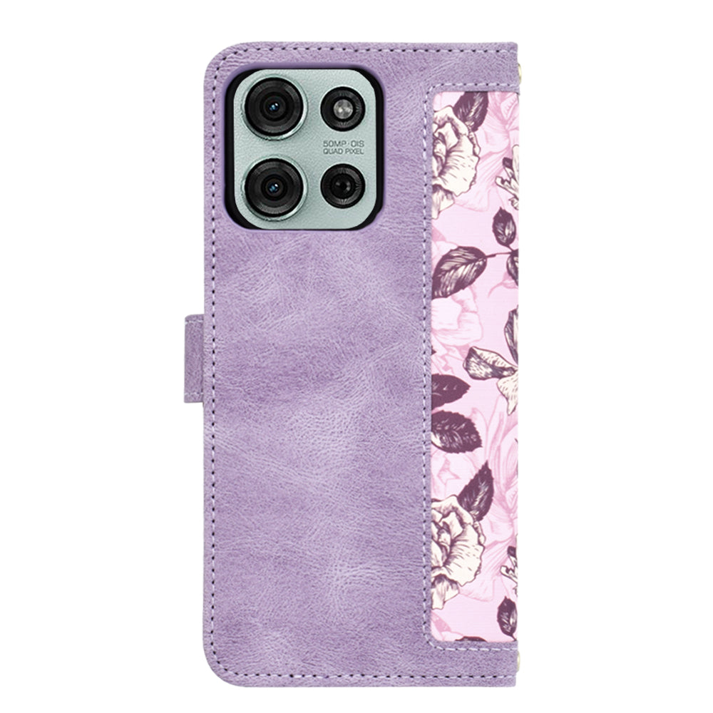 Husa de protectie Techsuit FlipCraft compatibil cu Motorola Moto G75, Mysterious Purple