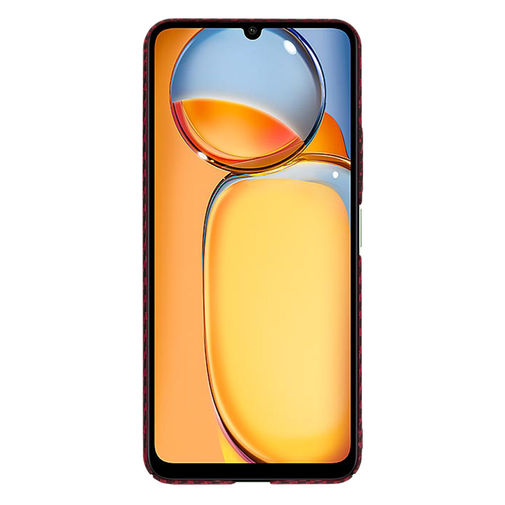 Husa de protectie Techsuit Carbonite FiberShell compatibil cu XXiaomi Redmi 13C 4G / Redmi 13C 5G / Poco C65, Rosu