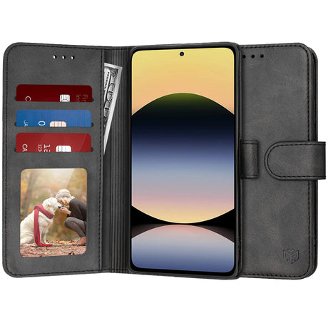 Husa de protectie Techsuit Diary Book compatibil cu Xiaomi Redmi Note 14 5G, Negru