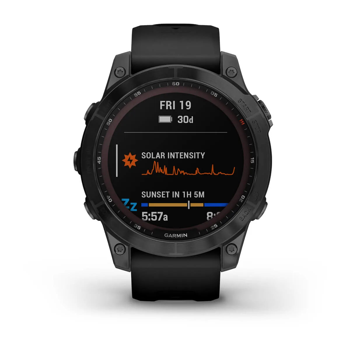 Garmin fenix 7s Sapphire Solar, Okosóra, Titanium DLC, Carbon Gray