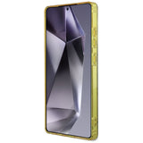 Husa de protectie Guess IML Metal Glitter 4G Circle Triangle MagSafe (GUHMS25LHG4PRTGW) compatibil cu Samsung Galaxy S25 Ultra, Maro