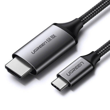 Ugreen Adaptor Ugreen Video Cable Adapter MM142 (50570), Type-C to HDMI, 4K@60Hz, 1.5m, Negru / Gray