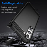 Husa de protectie Techsuit Carbon Silicone compatibil cu Samsung Galaxy S23 Plus, Negru